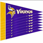 Vikings 8-Pack Mini Pennant Set 4x9