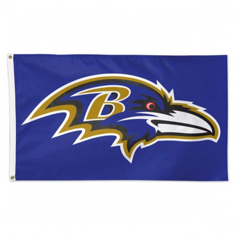 Ravens 3x5 House Flag Deluxe Logo