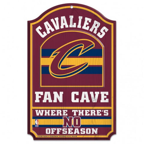 Cavaliers Wood Sign 11x17 Fan Cave
