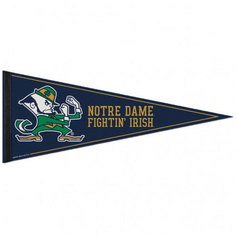 Notre Dame Triangle Pennant 12"x30"