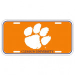 Clemson Plastic License Plate Tag