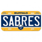 Sabres Plastic License Plate Tag