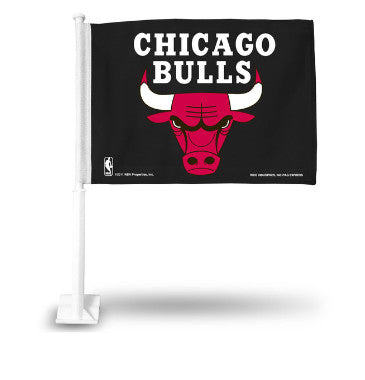 Bulls Car Flag Logo Black