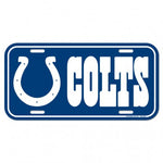 Colts Plastic License Plate Tag