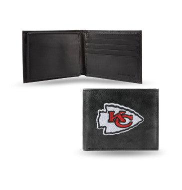 Chiefs Leather Wallet Embroidered Bifold