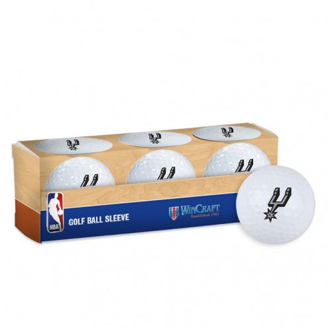 Spurs 3-Pack Golf Ball Set White