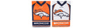 Broncos Embossed Suede Garden Flag Jersey 2-Sided