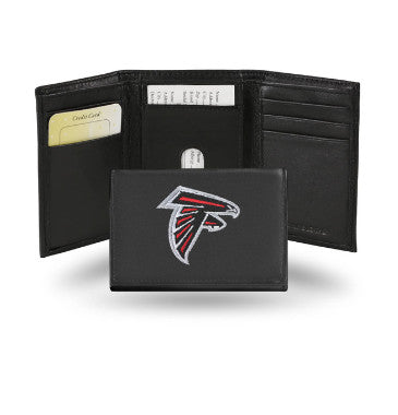 Falcons Leather Wallet Embroidered Trifold