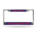 Canadiens Laser Cut License Plate Frame Silver