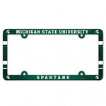 Spartans Plastic License Plate Frame Color Printed