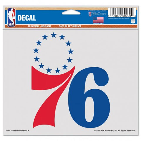 76ers 4x6 Ultra Decal