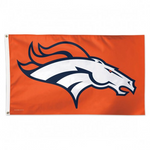 Broncos 3x5 House Flag Deluxe Logo Orange