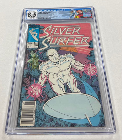 Silver Surfer Issue #v3 #7 Year 1988 CGC Graded 8.5 Comic