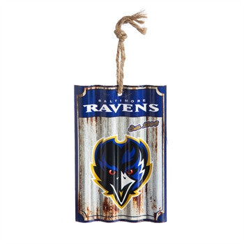 Ravens Ornament Metal Sign