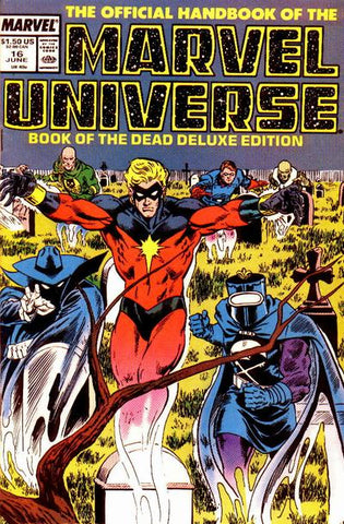Marvel Universe Handbook Deluxe Edition Issue #16 Volume 2 June 1987 Comic Book