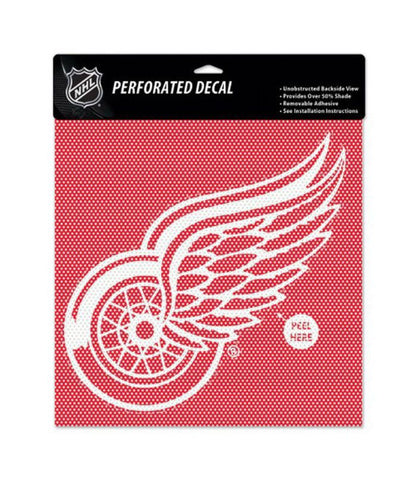 Red Wings Perforated Decal 12x12