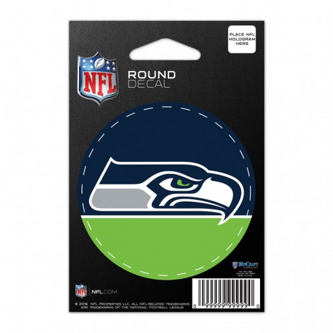 Seahawks Round Sticker 3"