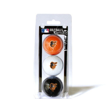 Orioles 3-Pack Golf Ball Clamshell