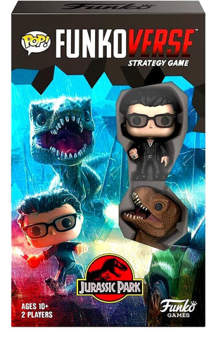 Funko Pop Vinyl Funkoverse Strategy Game 2-Pack - Jurassic Park - Dr. Ian Malcolm, T. Rex 101