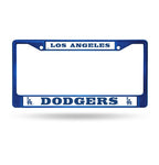 Dodgers Chrome License Plate Frame Color Blue