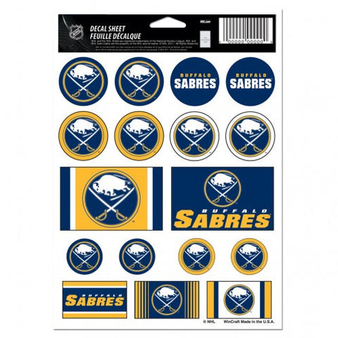 Sabres 5x7 Sticker Sheet 17-Pack