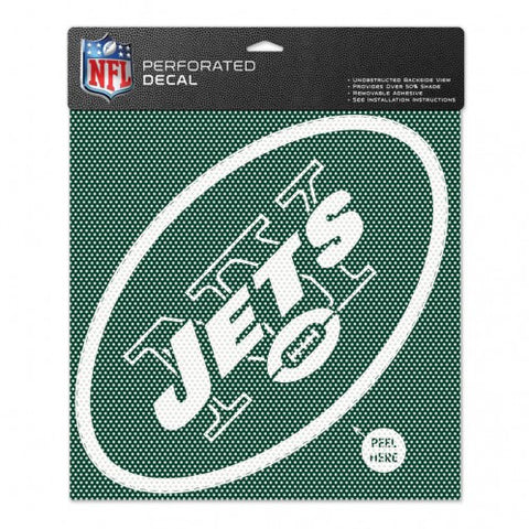 Jets Perforated Decal 12x12 NFL