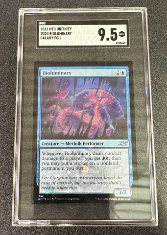 Magic the Gathering 2022 Bioluminary SGC Graded 9.5 Unfinity #324 Single Card