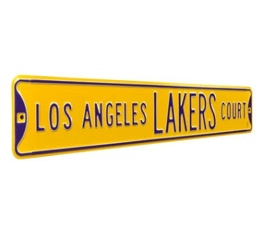 Lakers Street Sign Court