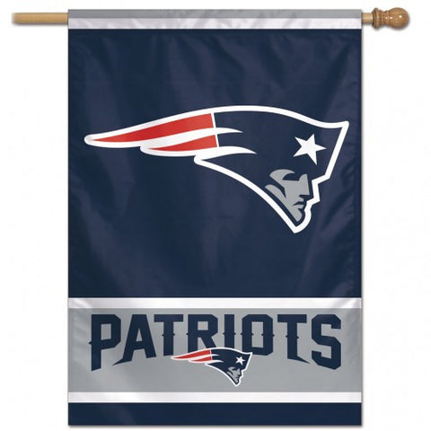 Patriots Vertical House Flag 1-Sided 28x40