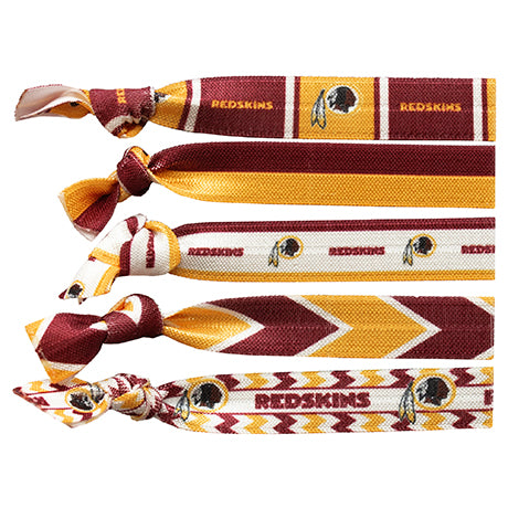 Redskins 5-Pack Knotted Hair Tie Set