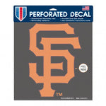 Giants Perforated Decal 12x12 MLB