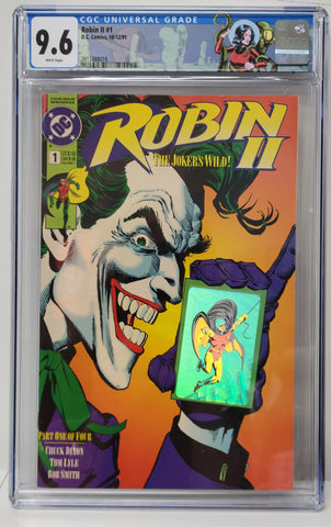 Robin II Issue #1 Year 1991 Cover 2/4 CGC Special Label Graded 9.6 Comic Book