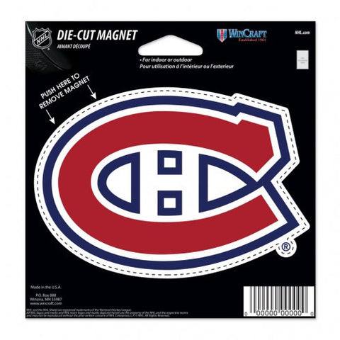 Canadiens Die Cut Magnet 4.5 x 5 Logo