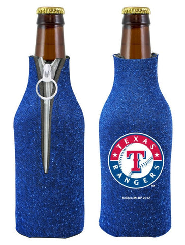 Rangers Bottle Coolie Glitter Blue MLB
