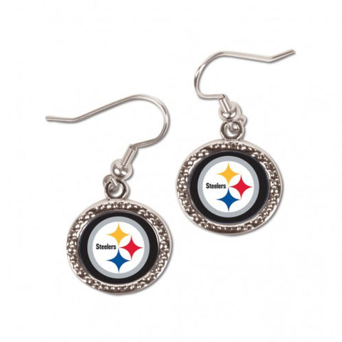 Steelers Earrings Dangle CRound