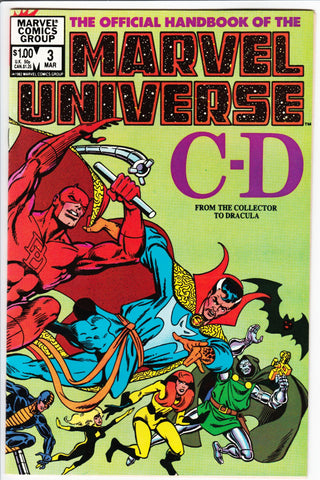Marvel Universe Handbook Issue #3 Volume 1 March 1983 Comic Book