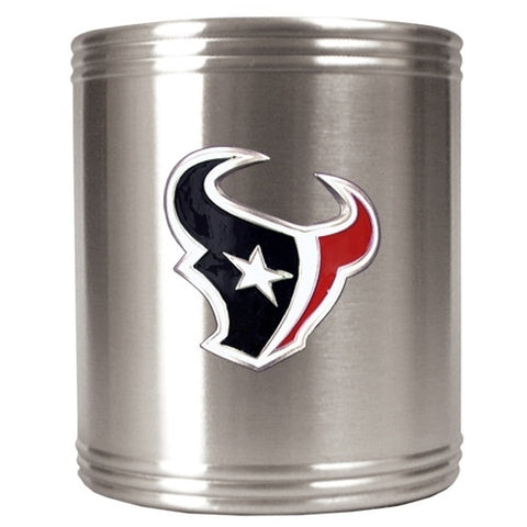 Texans Logo Metal Coozie