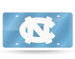 Tarheels Laser Cut License Plate Tag Color Blue