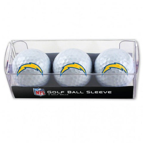Chargers 3-Pack Golf Ball Set White