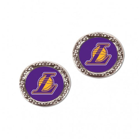 Lakers Earrings Stud CRound