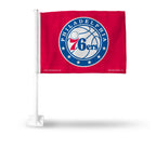 76ers Car Flag Logo Red