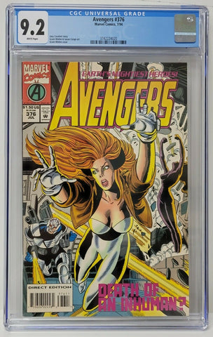 Avengers Issue #376 July 1994 CGC Graded 9.2 Comic Books
