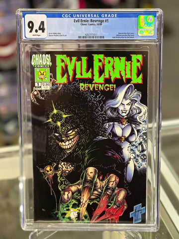 Evil Ernie Revenge Issue #1 October 1994 Steven Hughes Glow In The Dark Variant CGC Graded 9.4 Comic Book