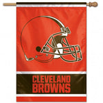 Browns Vertical House Flag 1-Sided 28x40