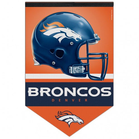 Broncos Felt Banner Premium 17"x26"