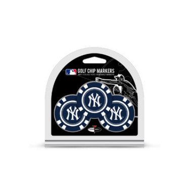 Yankees 3-Pack Poker Chip Golf Ball Marker