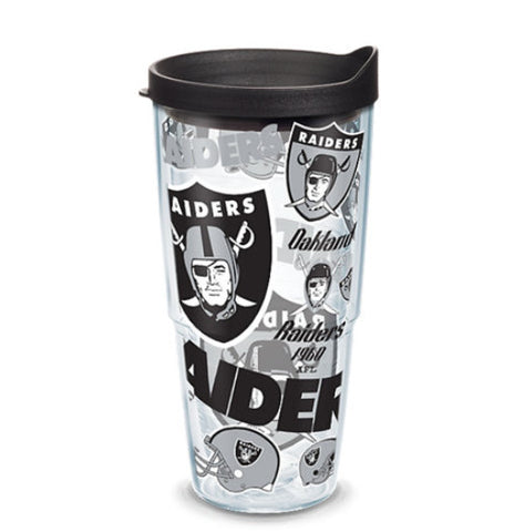 Raiders 24oz All Over Tervis w/ Lid