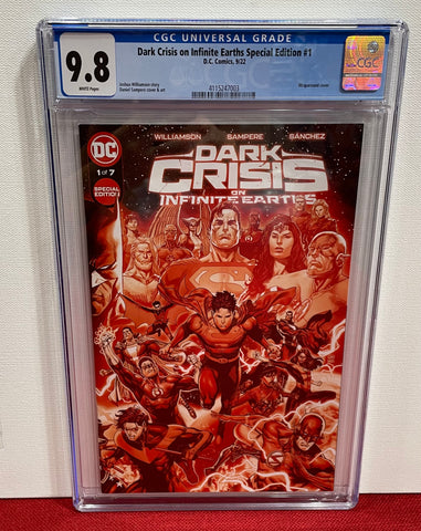 Dark Crisis on Infinite Earths Special Edition Issue #1 2022 Wraparound Cover CGC Graded 9.8 Comic Book