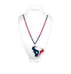 Texans Team Beads w/ Medallion