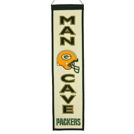 Packers 8"x32" Wool Banner Man Cave